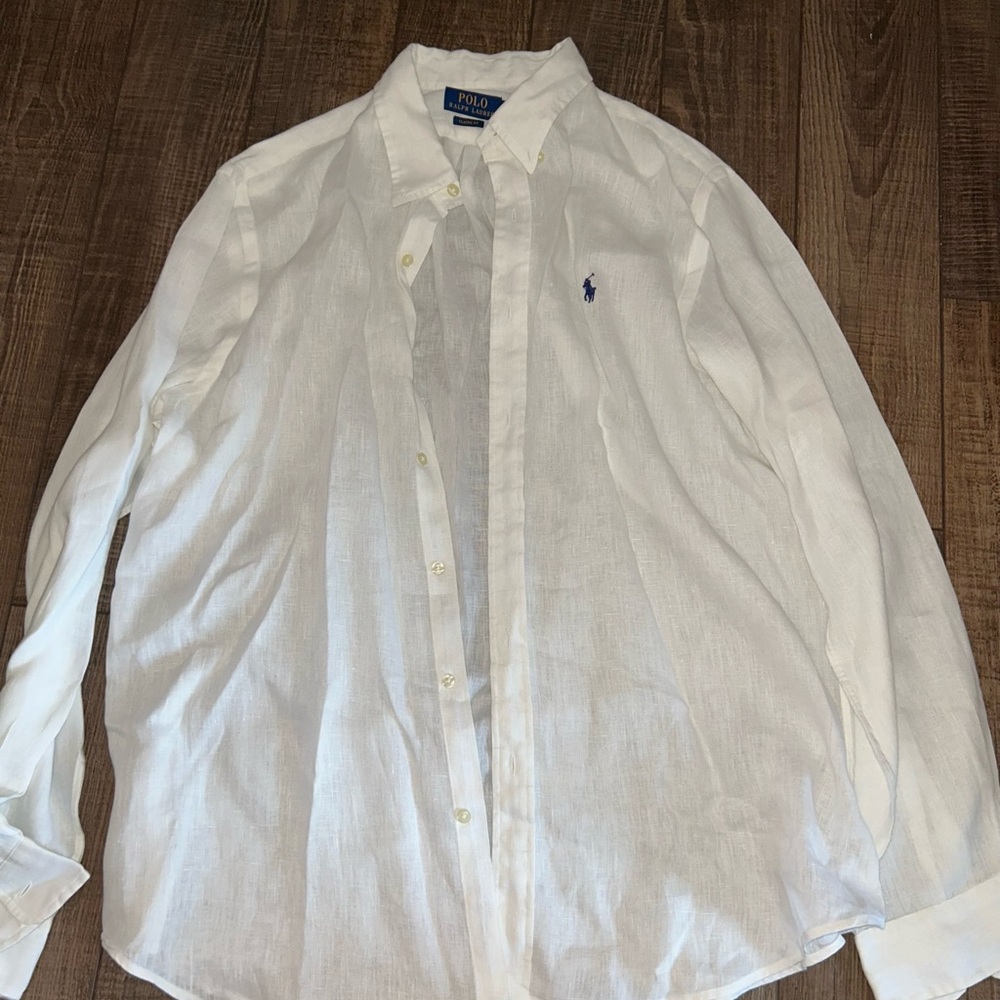 Polo by Ralph Lauren Men's Classic White Button-Down Shirt